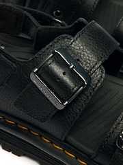 Dr. Martens Black ZebZag Suede Sandals - Image 7 of 8