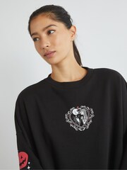 Skinnydip Black Disney The Nightmare Before Christmas Lovers Sweatshirt - Image 3 of 5