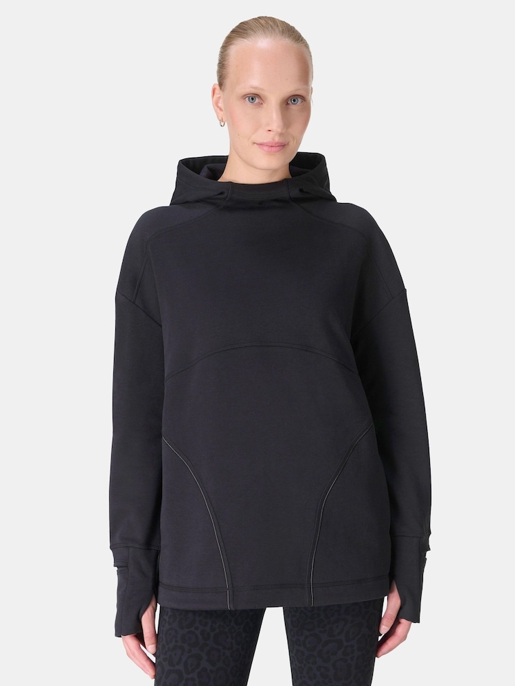 Sweaty Betty Black Tempo Train Hoodie - Image 1 of 7 Sweaty Betty Black Tempo Train Hoodie - Image 1 of 7