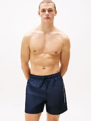 Tommy Hilfiger Blue Original Drawstring Mid Length Swim Shorts - Image 1 of 5