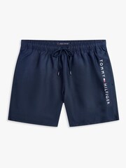 Tommy Hilfiger Blue Original Drawstring Mid Length Swim Shorts - Image 5 of 5