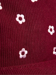 Skinnydip Red Ditsy Flower Embroidered Backpack - Image 6 of 7
