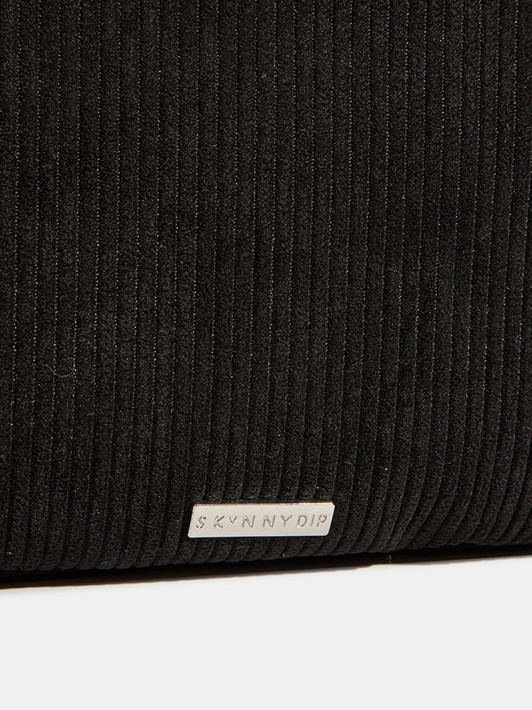 Skinnydip Black Ditsy Flower Print Embroidered Backpack - Image 5 of 5