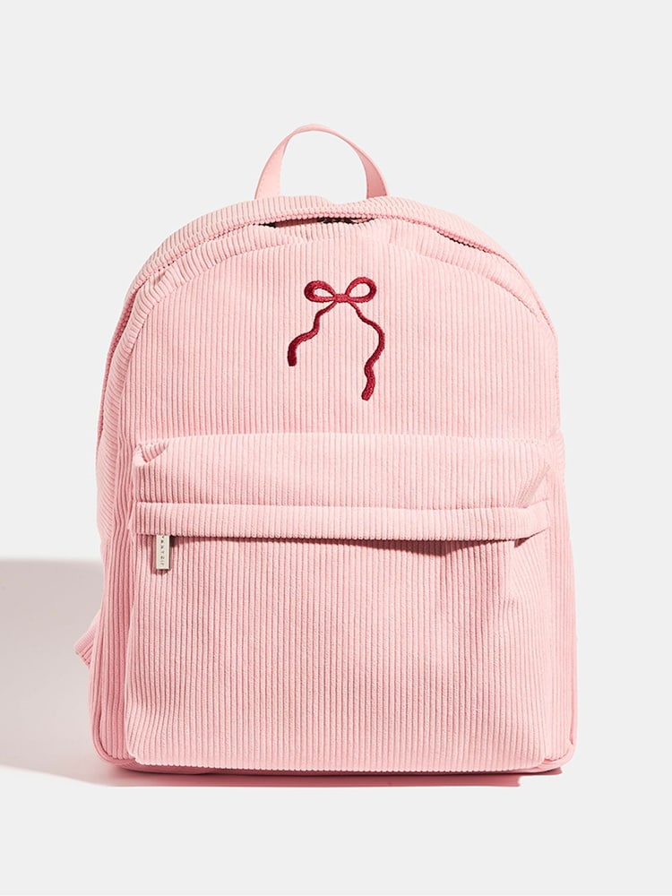 Skinnydip Pink Bow Embroidered Backpack - Image 1 of 5