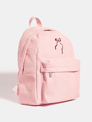 Skinnydip Pink Bow Embroidered Backpack - Image 3 of 5