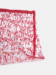 Skinnydip Red Burgundy Bow Wash Bag - Image 4 of 4