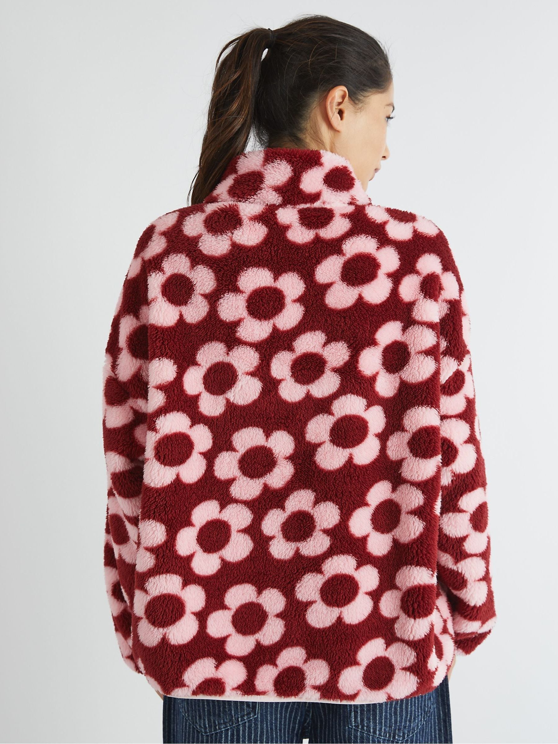 Buy Skinnydip Pink Flower Longline Fleece from the Next UK online shop