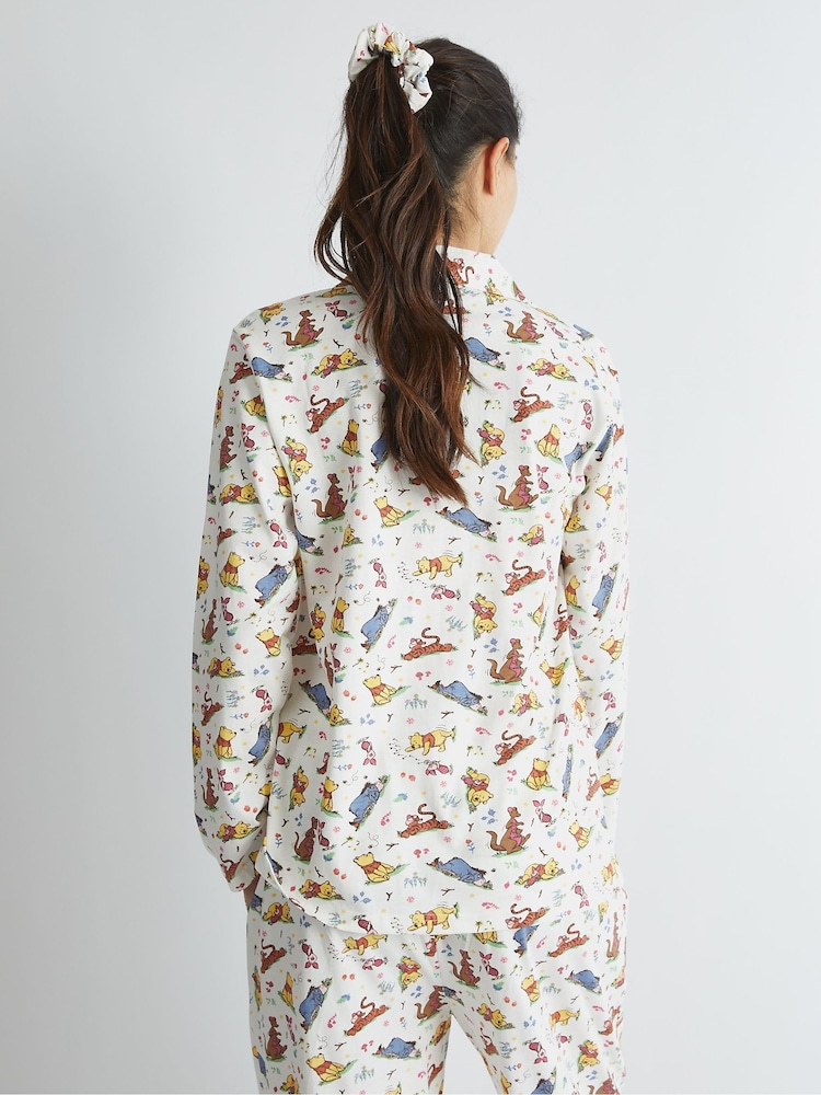 Skinnydip White Disney Winnie The Pooh Pyjama Set in Ecru - Image 2 of 6 Skinnydip White Disney Winnie The Pooh Pyjama Set in Ecru - Image 2 of 6