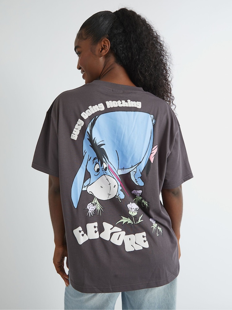 Skinnydip Grey Disney Winnie The Pooh Eeyore T-Shirt - Image 2 of 4