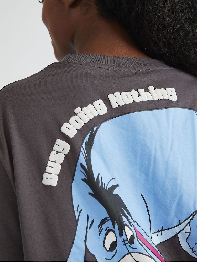 Skinnydip Grey Disney Winnie The Pooh Eeyore T-Shirt - Image 4 of 4