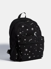 Skinnydip Black Celestial Silver Cord Backpack - Image 2 of 6