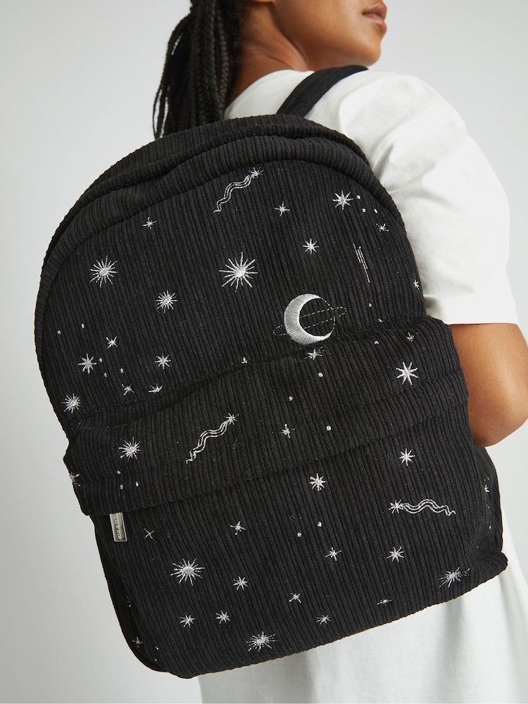 Skinnydip Black Celestial Silver Cord Backpack - Image 6 of 6