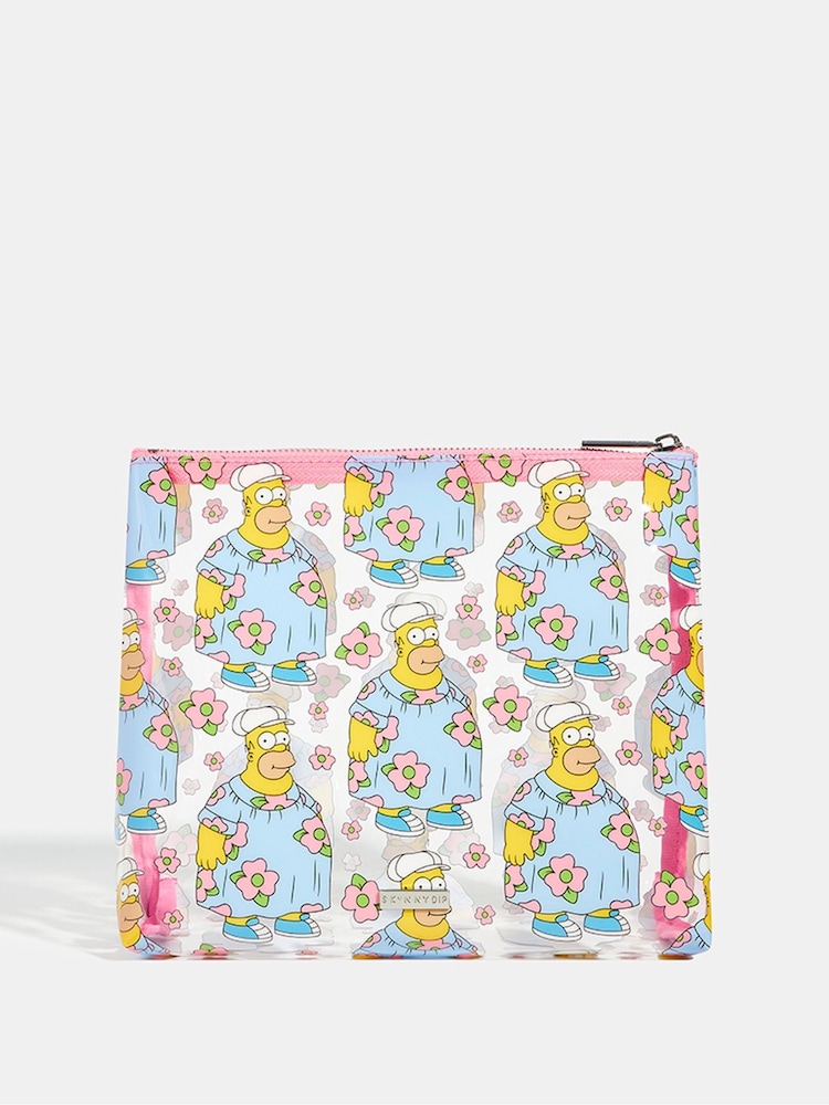 Skinnydip Blue The Simpsons x Homer Mmmmmm Wash Bag - Image 2 of 4 Skinnydip Blue The Simpsons x Homer Mmmmmm Wash Bag - Image 2 of 4