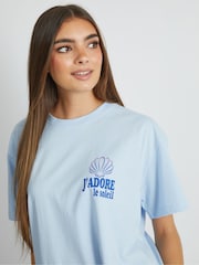 Skinnydip Blue La Mer T-Shirt - Image 3 of 4