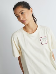 Skinnydip White Patchwork T-Shirt - Image 3 of 5