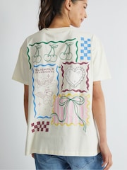 Skinnydip White Patchwork T-Shirt - Image 5 of 5