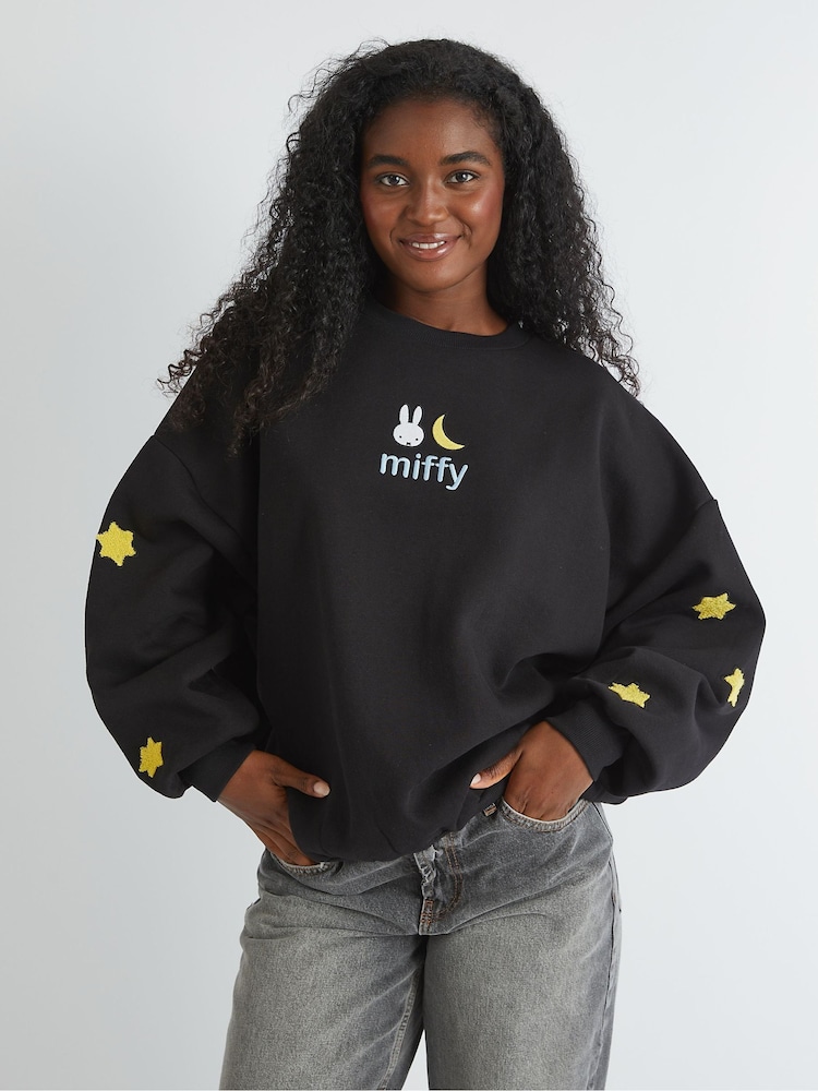 Skinnydip Black Miffy x Skinnydip Witch Sweatshirt - Image 1 of 3 Skinnydip Black Miffy x Skinnydip Witch Sweatshirt - Image 1 of 3
