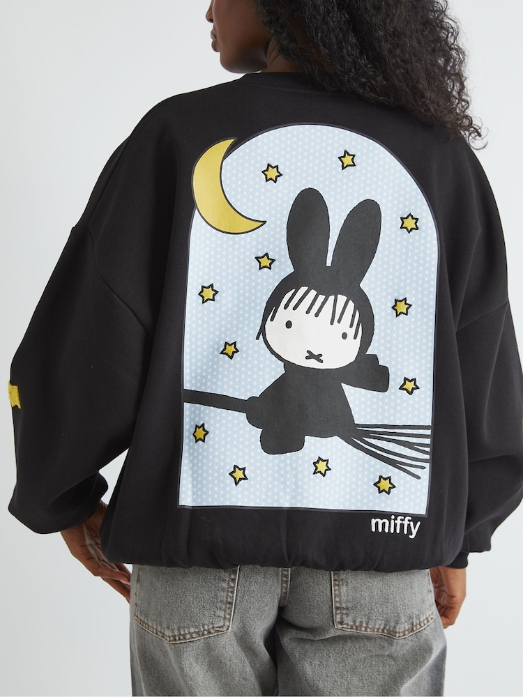 Skinnydip Black Miffy x Skinnydip Witch Sweatshirt - Image 2 of 3 Skinnydip Black Miffy x Skinnydip Witch Sweatshirt - Image 2 of 3