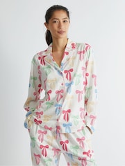 Skinnydip White Multicolour Bow Pyjama Set - Image 1 of 5