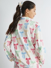 Skinnydip White Multicolour Bow Pyjama Set - Image 2 of 5