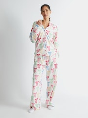 Skinnydip White Multicolour Bow Pyjama Set - Image 3 of 5