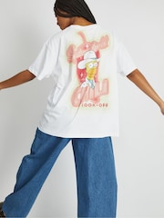 Skinnydip White The Simpsons x Springfield Chilli T-Shirt - Image 2 of 4