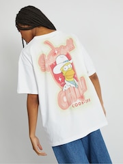 Skinnydip White The Simpsons x Springfield Chilli T-Shirt - Image 3 of 4
