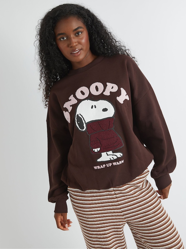 Skinnydip Peanuts x Skinnydip Snoopy Wrap Up Warm Sweatshirt - Slika 1 iz 4