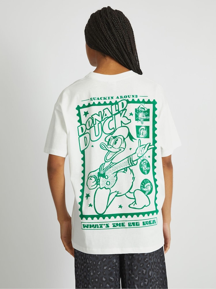 Skinnydip White Disney Donald Duck Poster T-Shirt - Image 2 of 4