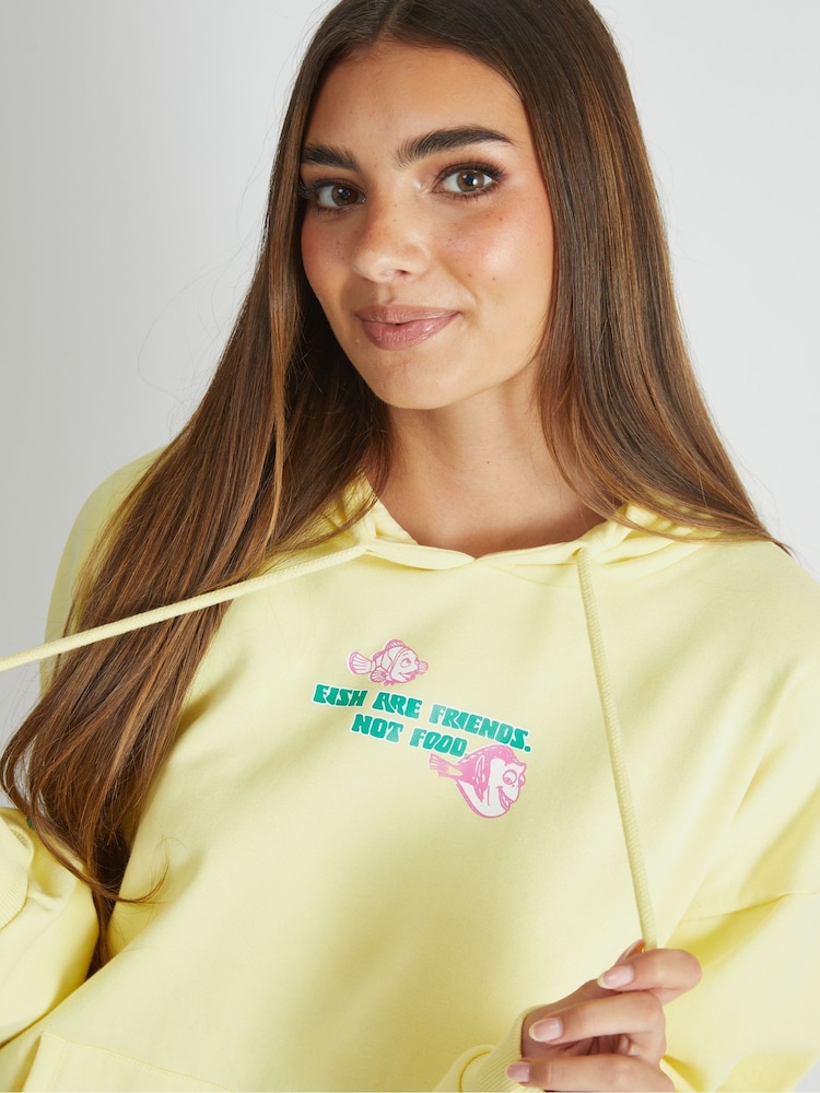 Skinnydip Yellow Disney Finding Nemo Just Keep Swimming Hoodie - Image 2 of 5 Skinnydip Yellow Disney Finding Nemo Just Keep Swimming Hoodie - Image 2 of 5