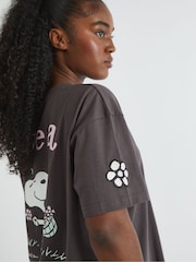 Skinnydip Grey Peanuts x Skinnydip Snoopy Have A Nice Day T-Shirt - Image 3 of 4