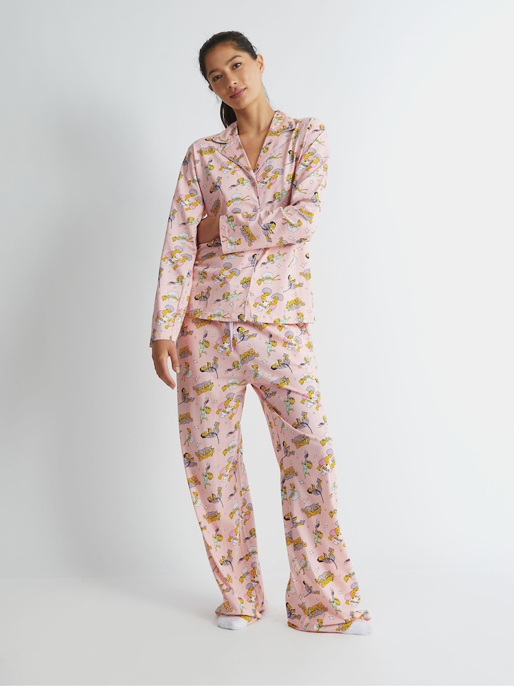 Skinnydip Pink The Simpsons x Skinnydip Pyjama Set in Pink - Image 1 of 6