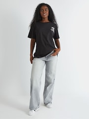 Skinnydip Black Trust The Process T-Shirt - Image 3 of 4
