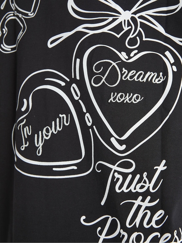 Skinnydip Black Trust The Process T-Shirt - Image 4 of 4 Skinnydip Black Trust The Process T-Shirt - Image 4 of 4