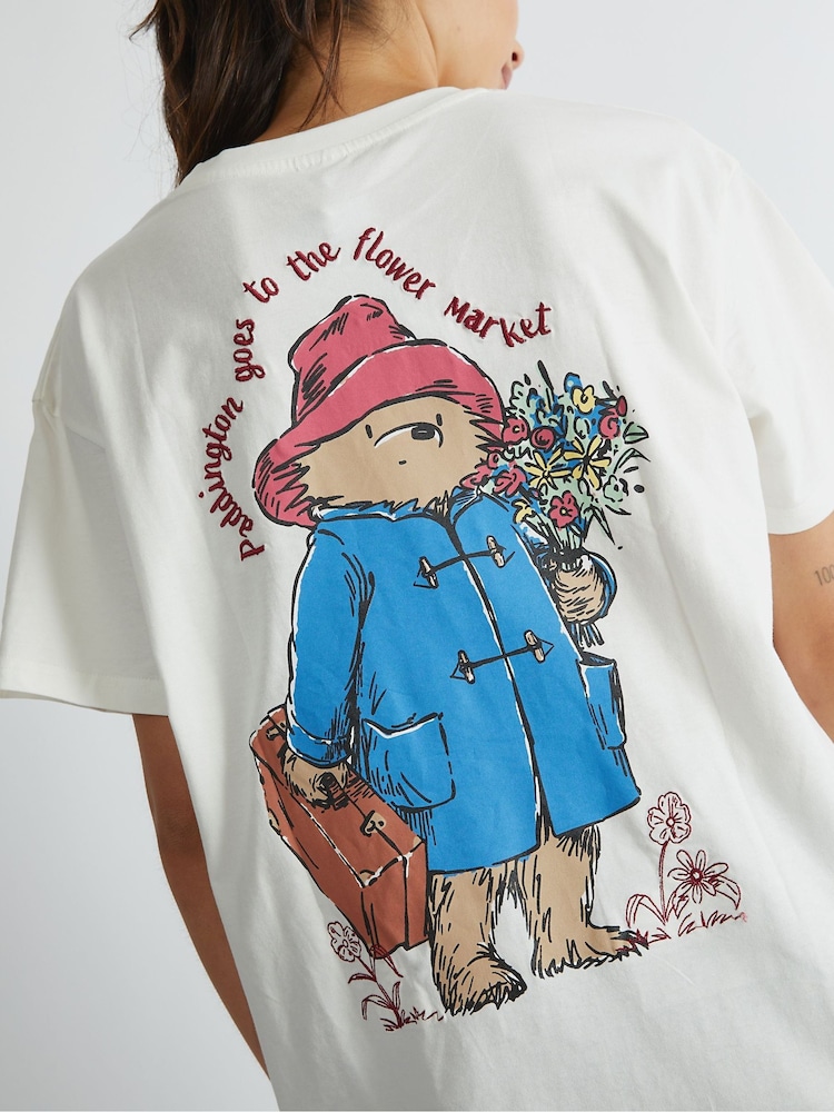 Skinnydip White Paddington x Skinnydip Flower T-Shirt - Image 2 of 5
