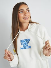 Skinnydip White Sounds Like A You Problem Hoodie - Image 5 of 5