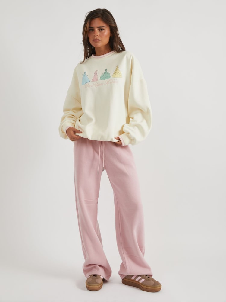 Skinnydip White Disney Princess Sweatshirt - Image 1 of 5