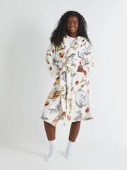 Skinnydip White Disney Winnie The Pooh Fruit  Dressing Robe - Image 1 of 4