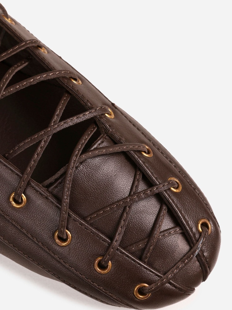 Bronx Brown Serajaa Leather Ballerinas - Image 7 of 7 Bronx Brown Serajaa Leather Ballerinas - Image 7 of 7