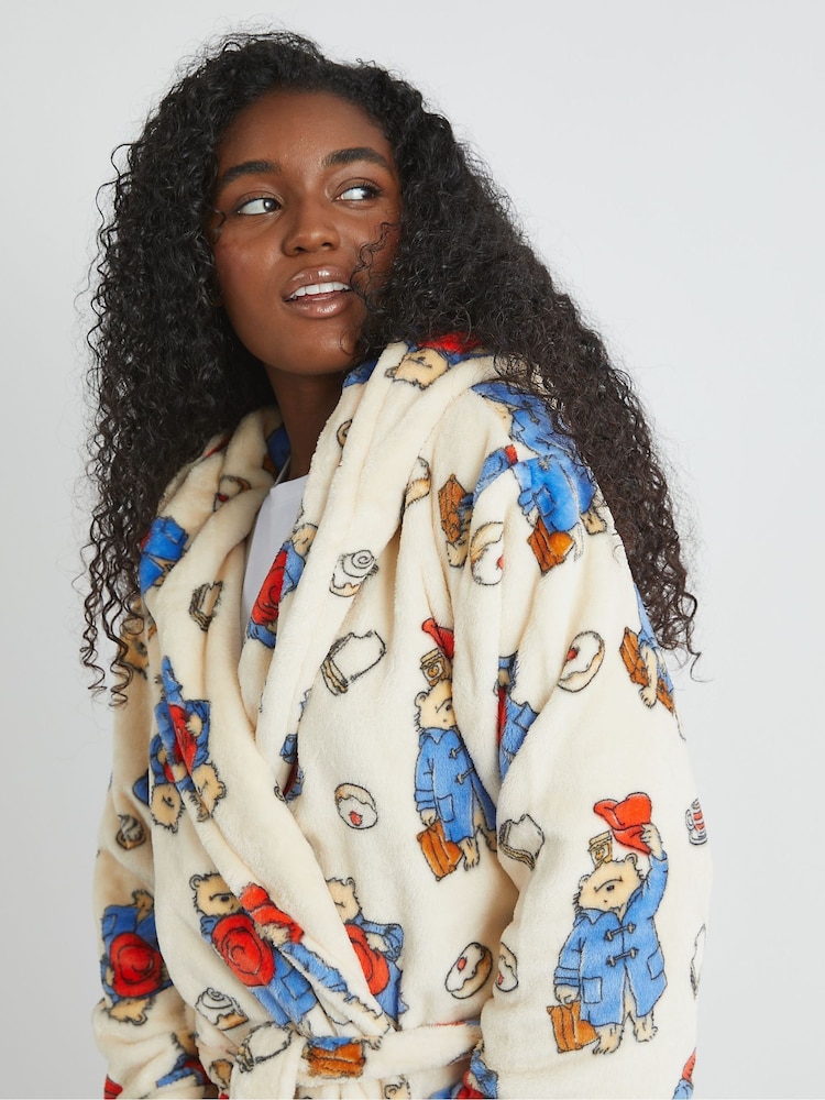 Skinnydip White Paddington x Skinnydip Dressing Robe in Cream - Image 4 of 4