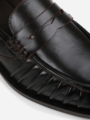 Bronx Brown Next-wagon Lather pleated loafer - Image 6 of 6