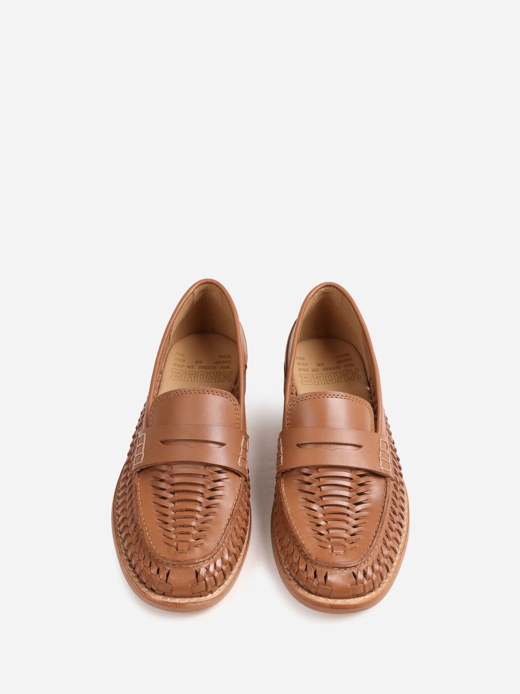 Buy Bronx Brown Zurii Leather Loafers from Next Canada