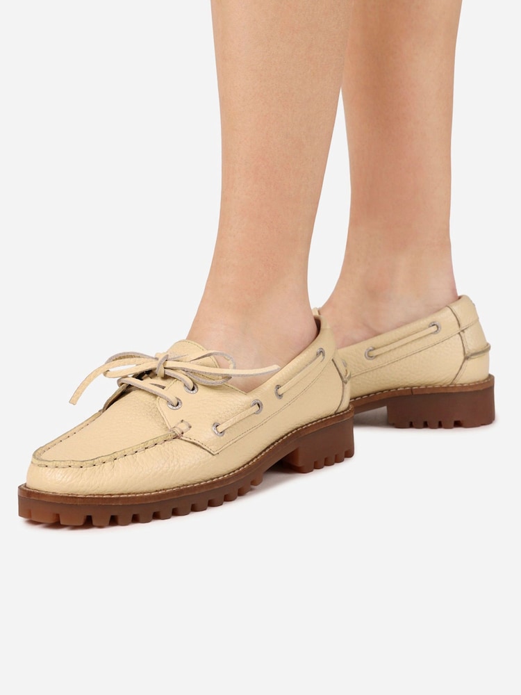 Bronx Yellow Sienna Leather Boot Shoes - Image 2 of 6