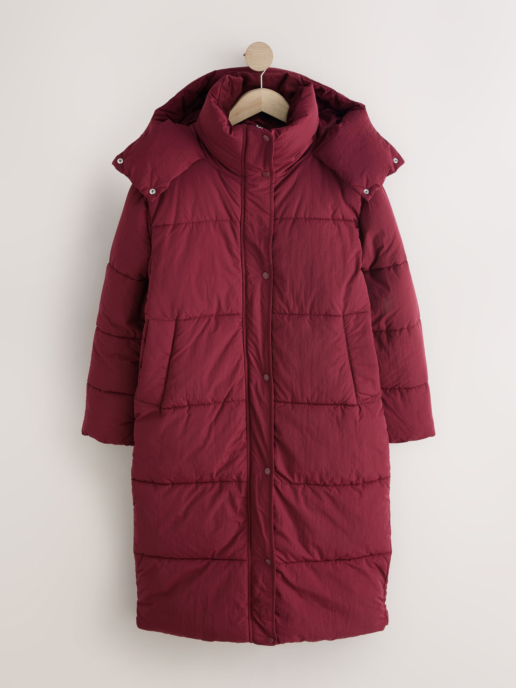 Buy Red Shower Resistant Longline Padded Coat from the Next UK