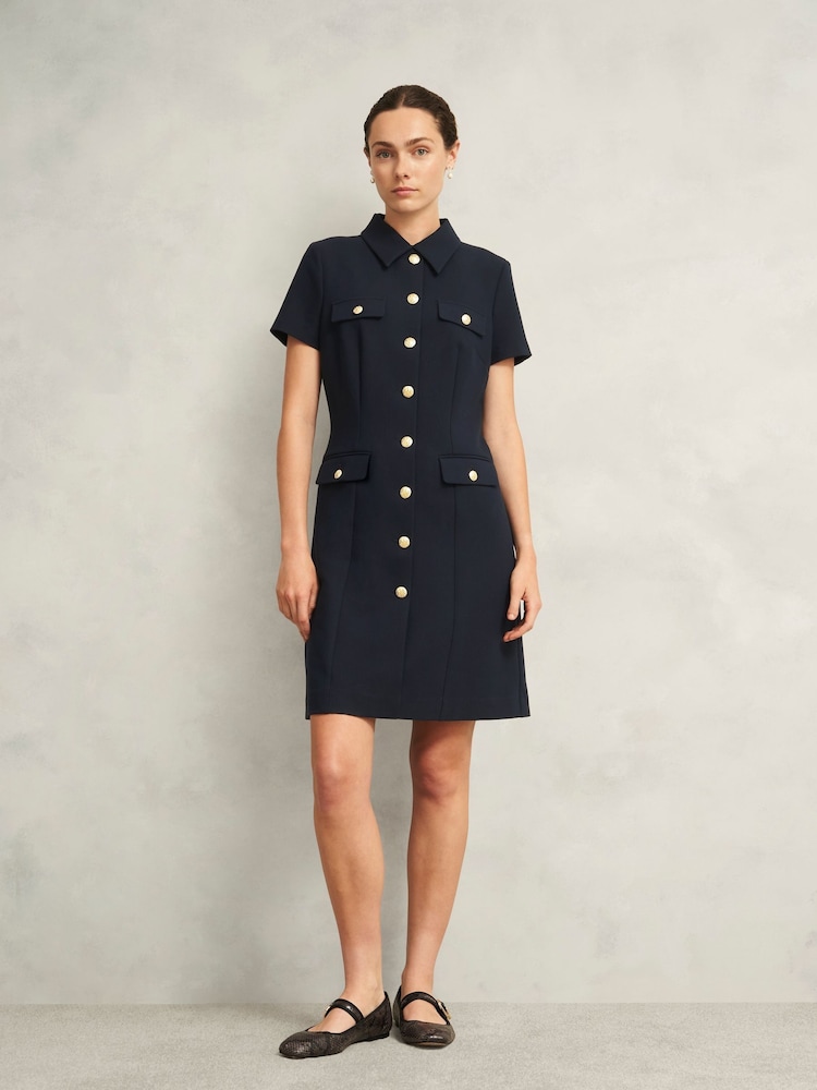Hobbs Blue Nadiya Dress - Image 1 of 4 Hobbs Blue Nadiya Dress - Image 1 of 4