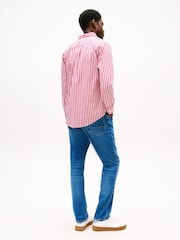 Tommy Hilfiger Pink Regular Fit Flex Stripe Shirt - Image 2 of 5
