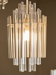 Brass Arundel Linear Pendant Ceiling Light - Image 3 of 5
