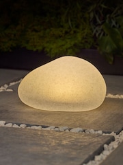 Natural Pebble Outdoor Solar Light - Image 1 of 10