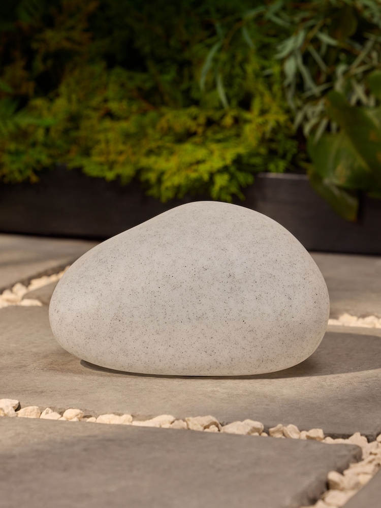 Natural Pebble Outdoor Solar Light - Image 2 of 10 Natural Pebble Outdoor Solar Light - Image 2 of 10