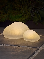 Natural Pebble Outdoor Solar Light - Image 4 of 10